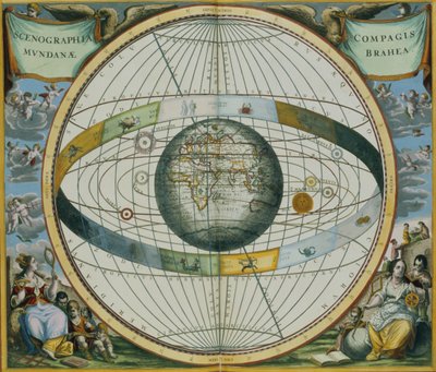 Map Showing Tycho Brahe